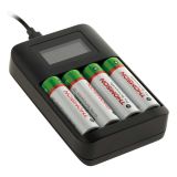 Smart and quick charger bq-cc55 + 1x4 aa 2500mah K-KJ55HCD40E