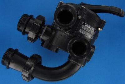 Hayward vanne side 6 voies 1'1/2 - entraxe 130 mm pour filtre a sable s0166s sp0710x32e pour s0210s