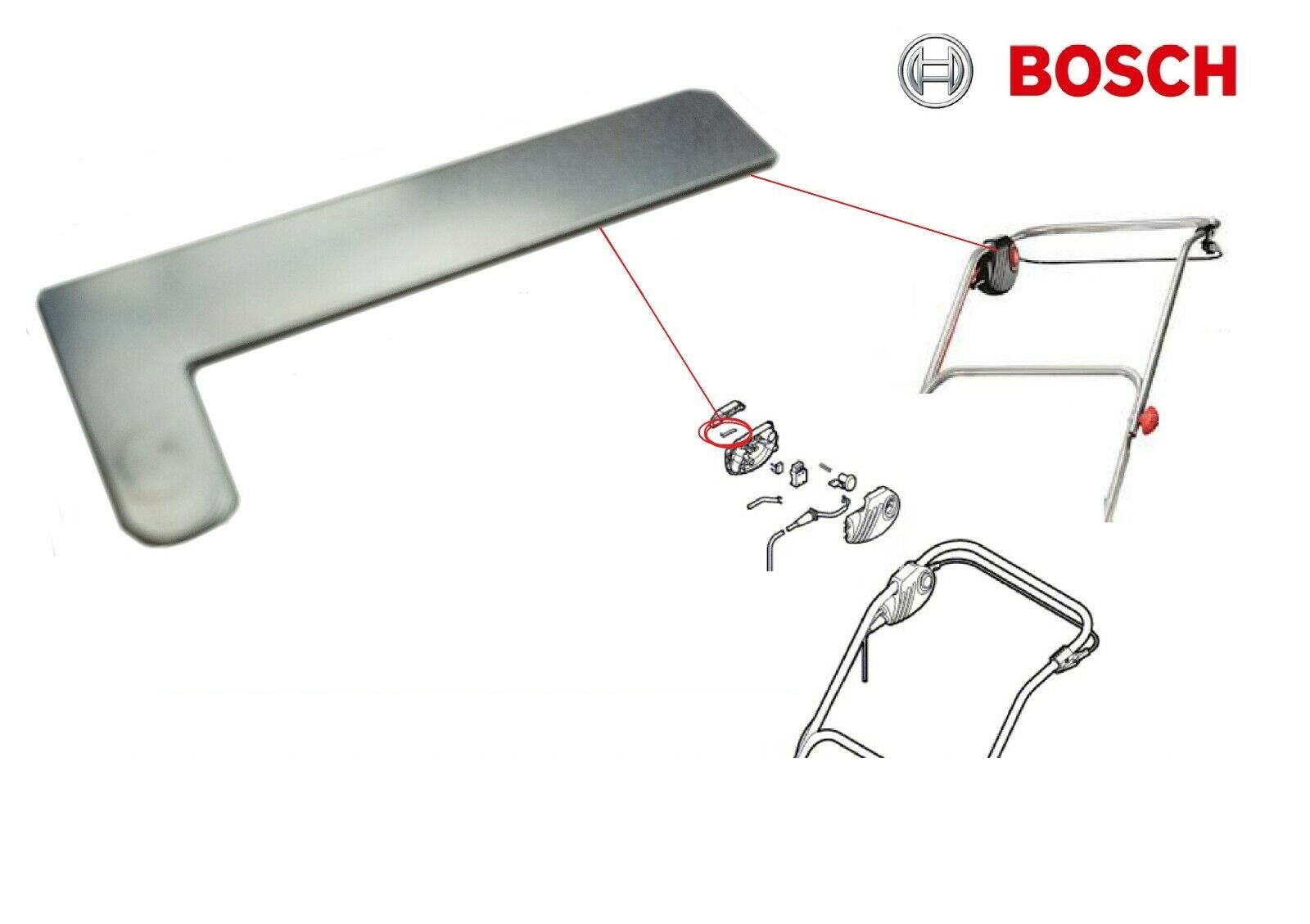 Bosch ressort a lame f016l66416 pour tondeuse arm 32