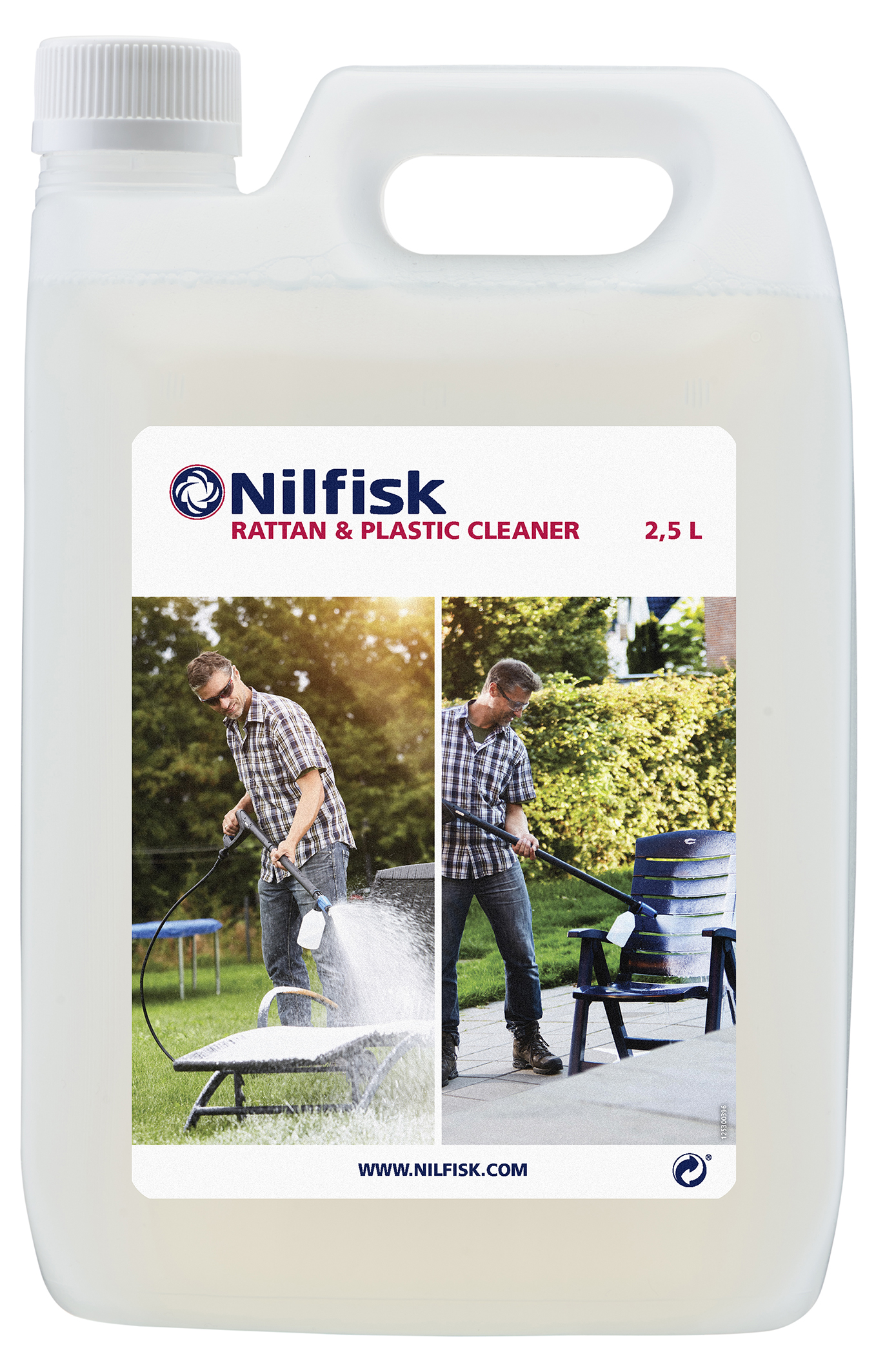 Nilfisk détergent plastique et rotin 25 l 125300386 pour nettoyeur haute-pression nilfisk