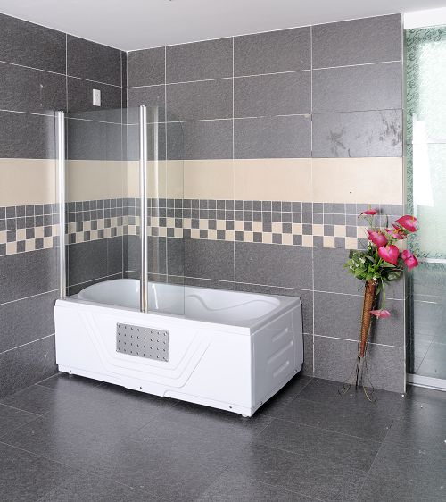 OP -PARE BAIGNOIRE 130*(75+30)CM ,4MM TRANPARENT - CHICAGO