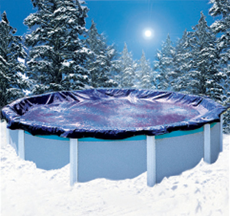 Bache piscine hiver diam 4,57x9,14m co81833