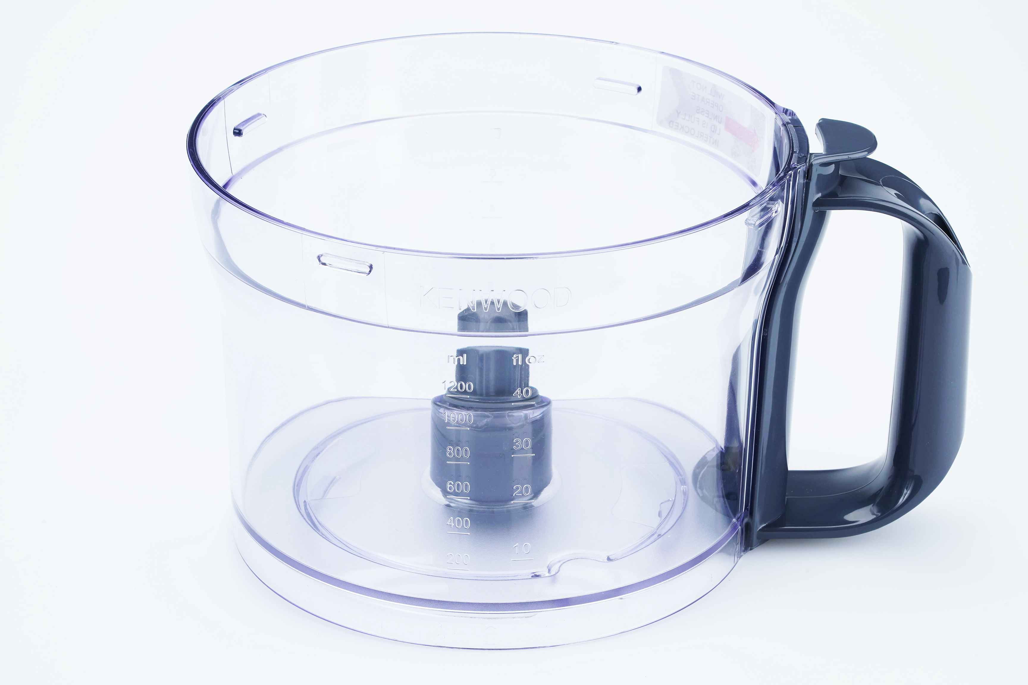 Kenwood bol de râpeur avec poignée grise kw714982 pour robot de cuisine kenwood fpm250 0wfpm25007