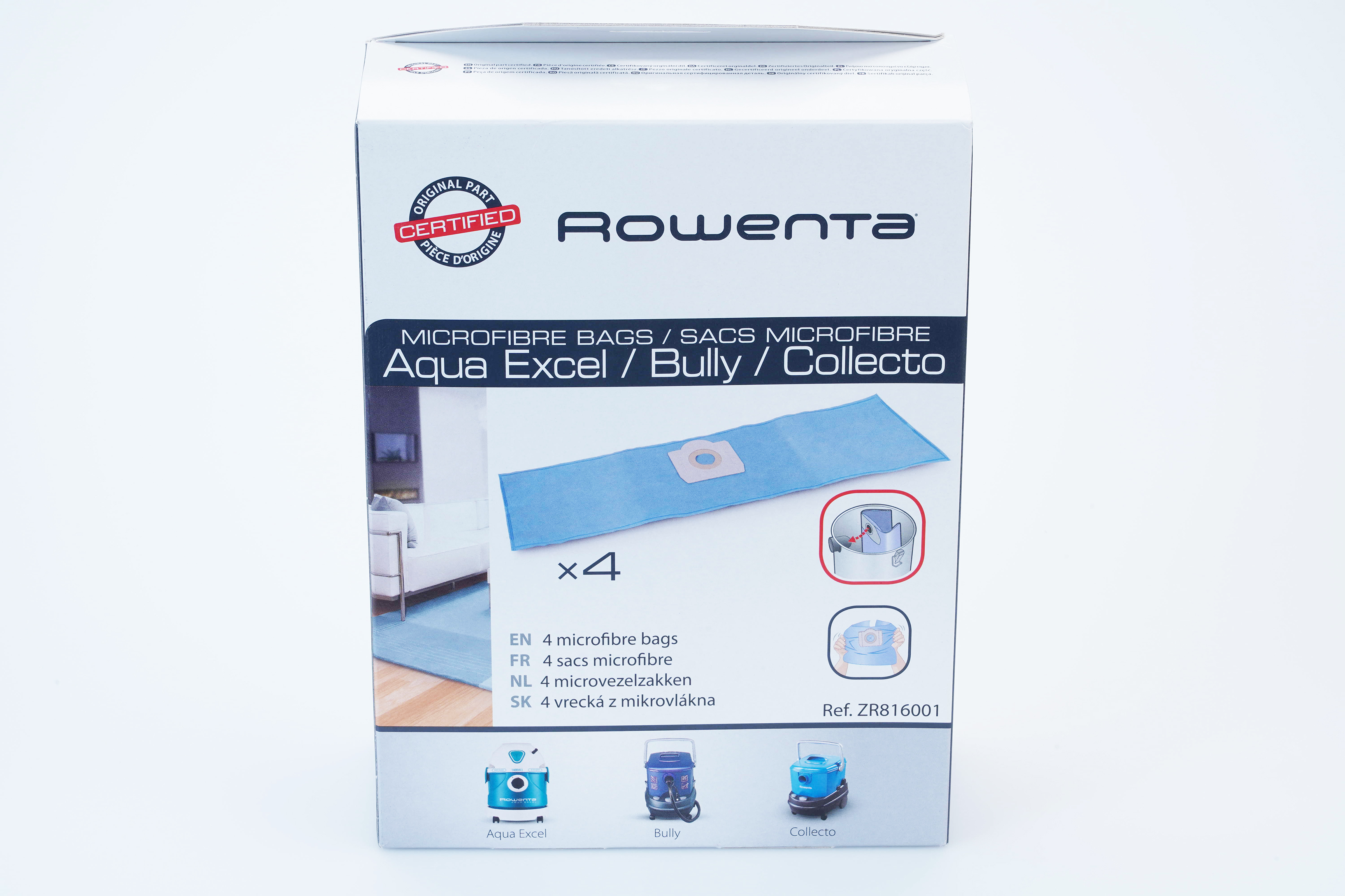 Electrolux sacs en microfibre (x4) zr816001 pour aspirateur electrolux z3340 90739190100