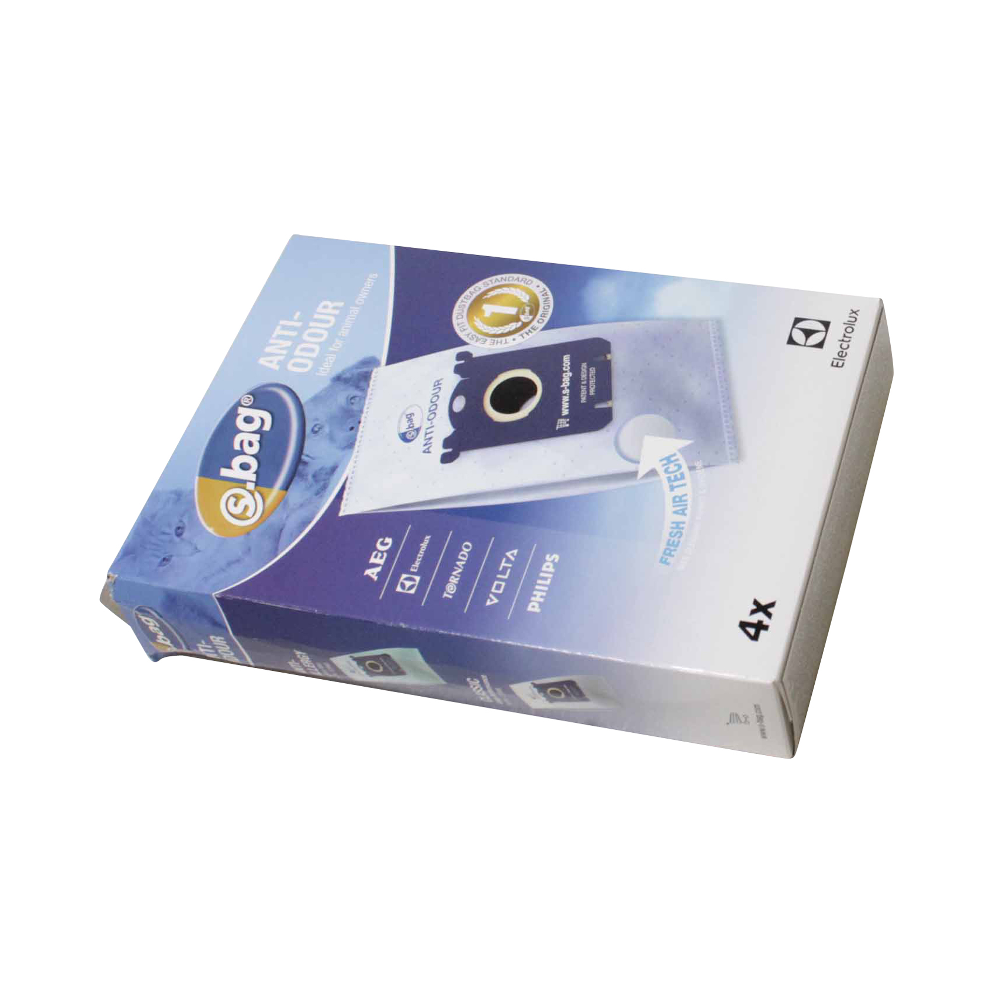 Electrolux sacs x4 anti-odeur 9001660068 pour aspirateur electrolux to4610 91028601300