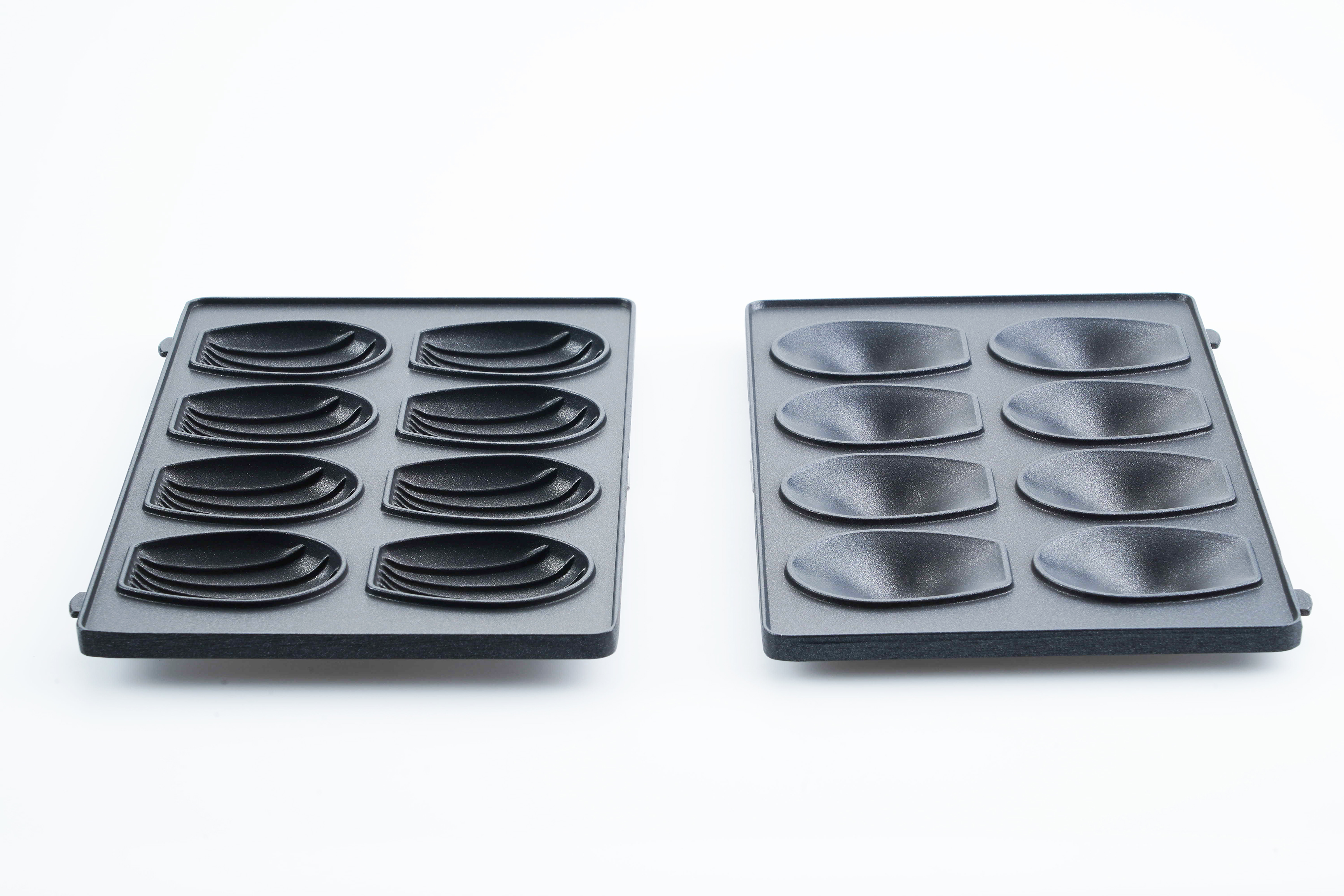 Tefal kit (x2) de plaque mini madeleine xa801512 pour gaufrier - croque-monsieur tefal sw853d12/ama