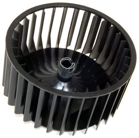Whirlpool turbine plastique 130x130x66mm axe 20mm 481236118537 pour sèche-linge whirlpool cdp630m 85