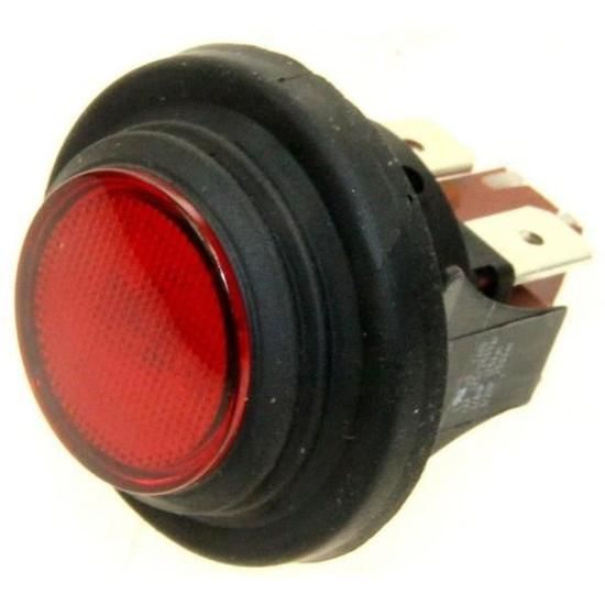 Polti interrupteur marche / arrêt rouge m0003816 pour nettoyeur vapeur - pression polti vaporetto fo