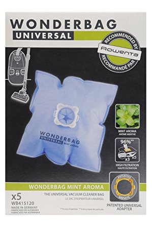 Rowenta wonderbag sacs mint aroma (x5) wb415120 pour aspirateur rowenta x-trem power ro432311/411 22