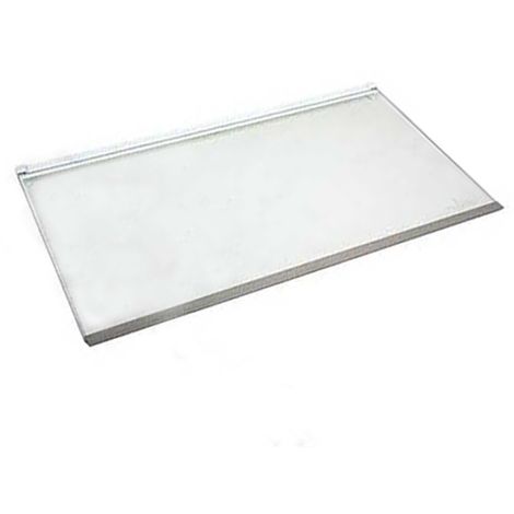 Bauknecht Etagere en verre de refrigerateur + profile blanc 481010667591 pour refrigerateur kge336a+++in