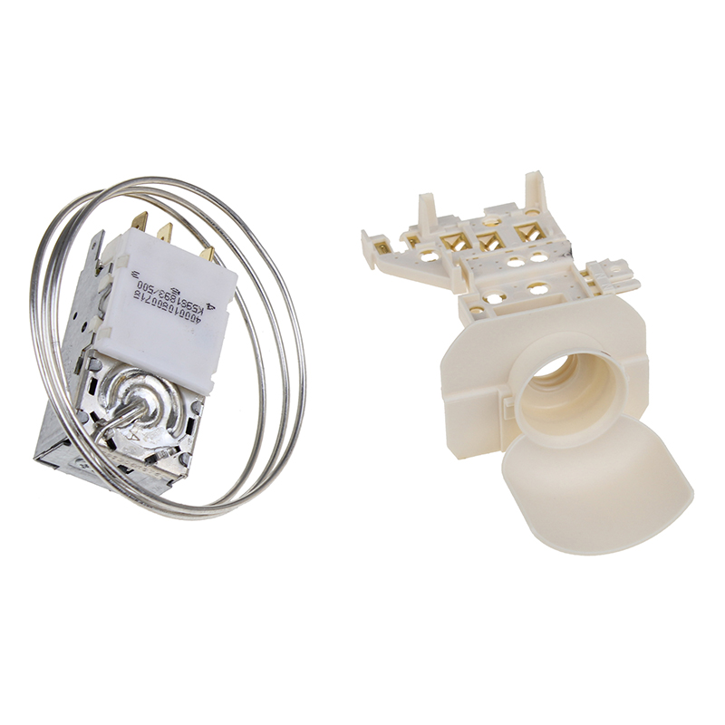 Whirlpool kit thermostat lamp holder inv. 484000008565 pour réfrigérateur whirlpool arg730/a+ 858601