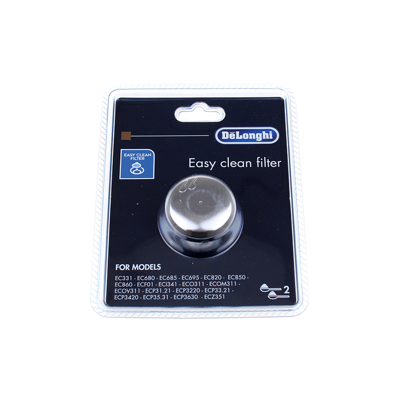 Delonghi filtre 2 tasse 7313288199 pour cafetiere, expresso, machine a cafe ec850m