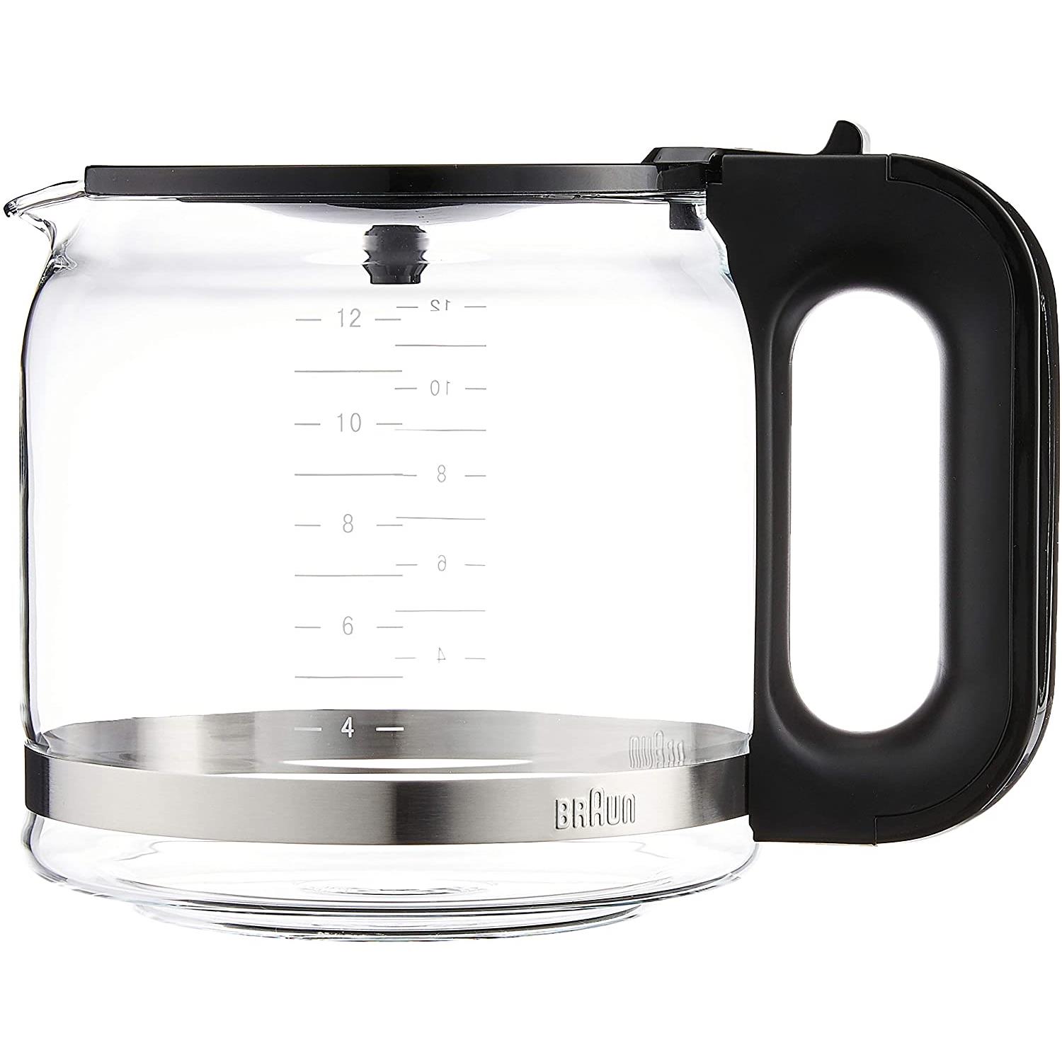 Braun glaskan 12 kopjes ax13210005 pour cafetière et expresso / machine à café braun kf7120bk 0x1321