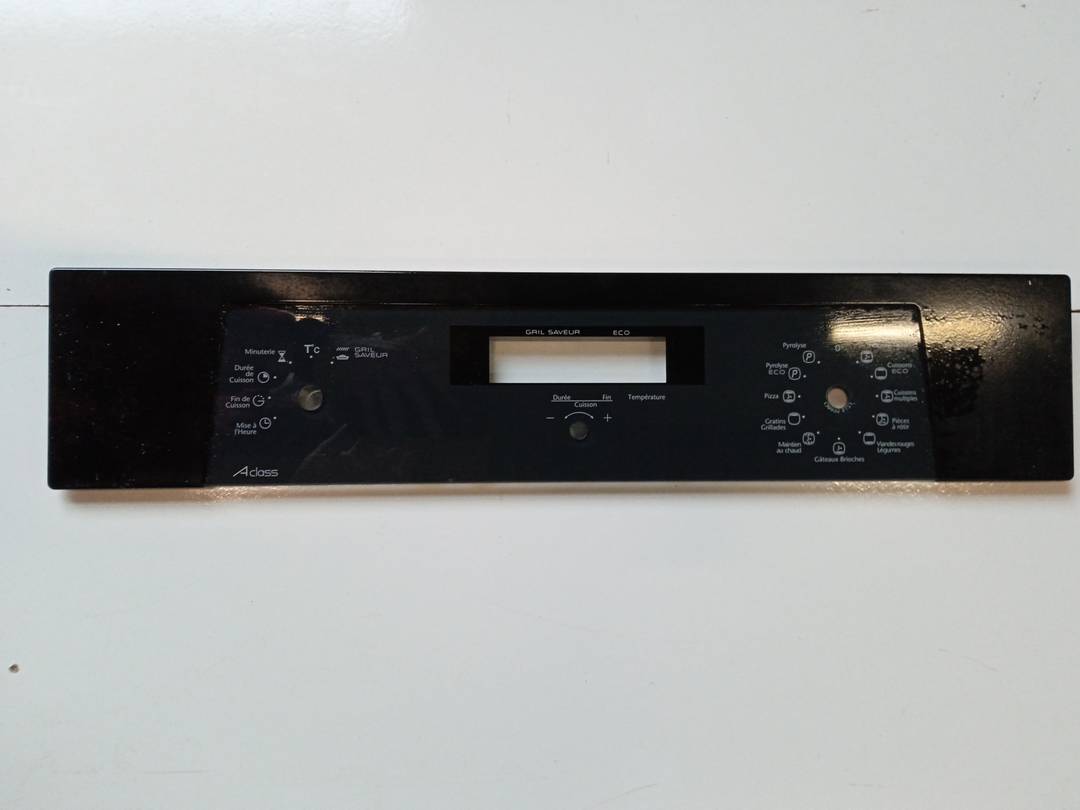 Sauter bandeau en verre et inox 72x9093 pour four - cuisinière sauter sfp430bf1