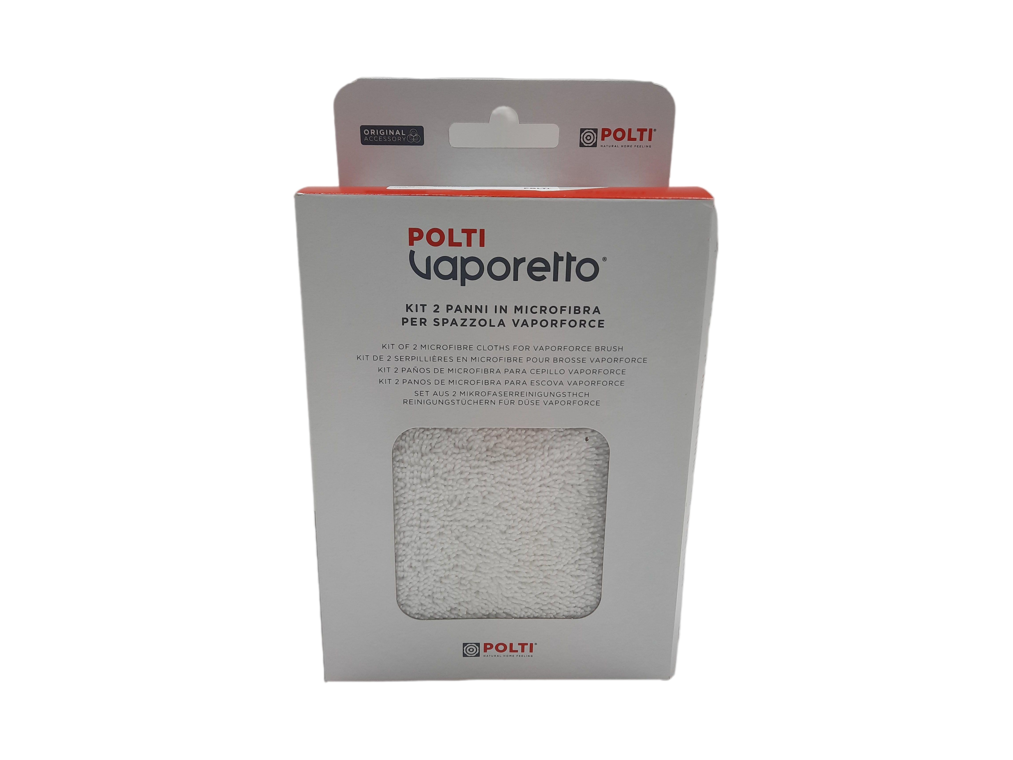 Polti paeu0332 tampon en microfibre pour nettoyant vapeur (pack de 2)