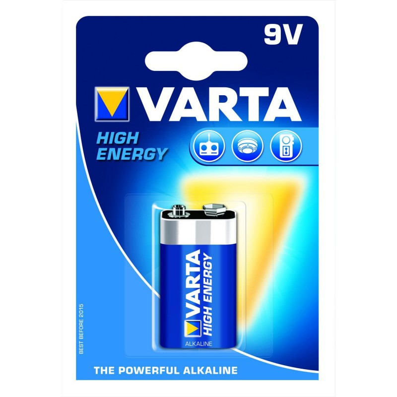 Varta pile alcaline longlife power e-bloc (9v/6lr61) 4922121411