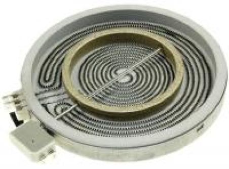 Whirlpool plaque diametre 230mm 2200w/750w ruban double 481231018895 pour four - cuisiniere akt157ix