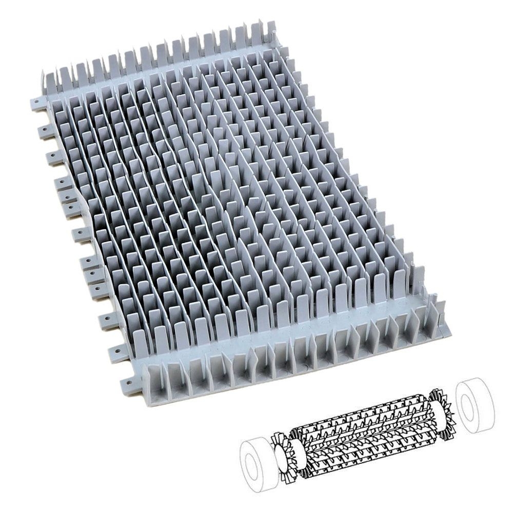 Dolphin brosse combinee diag - grise 6101641 pour robot de piscine dolphin blue maxi dolphin blue maxi 35