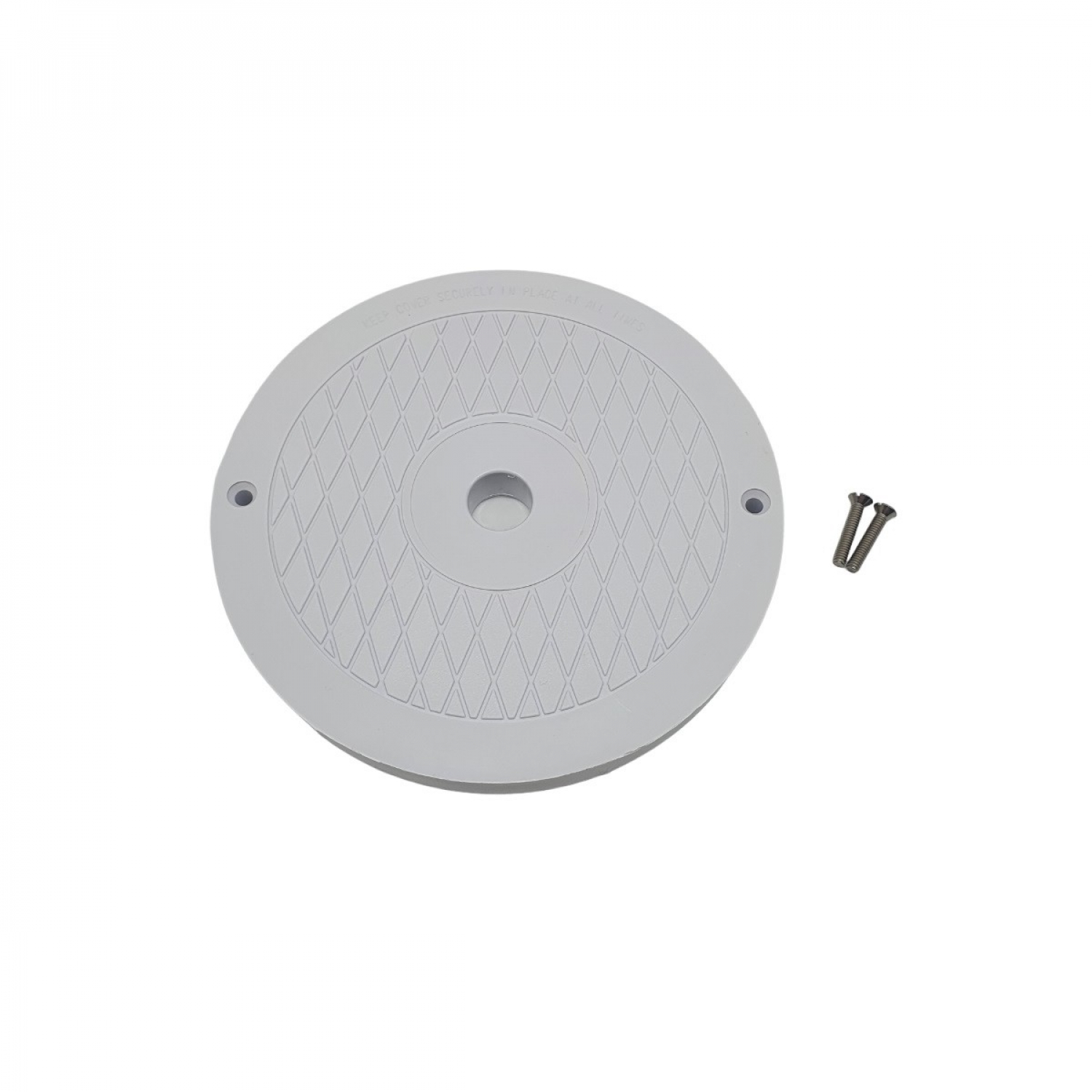 Hayward - couvercle rond de skimmer de piscine avec vis - blanc - spx1084r