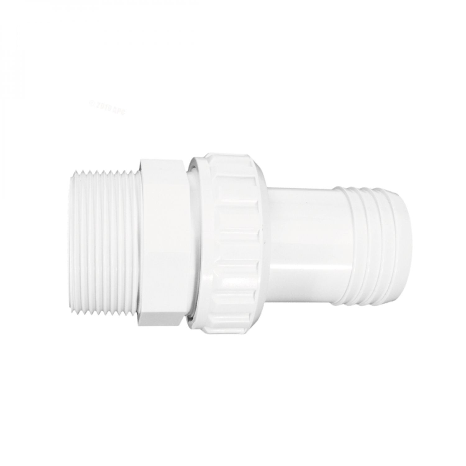 Hayward - raccord union econo cannelé 1-1/2 pouce - blanc - sp1493