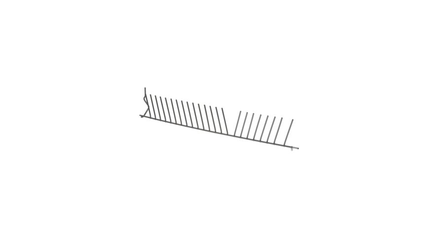 Bosch tiges rabattables panier inferieur 00668360 pour hotte bosch sms2htw72e sms2htw72e/40