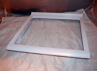 Whirlpool cadre clayette en verre milieu ou supérieur 481050210912 pour réfrigérateur whirlpool s25d