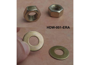 4 écrous hex m10 + rondelles ø10 (sur 8 au total) hdw-001-era pour racine 2133111001ERAA