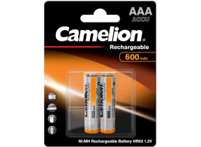 Blister de 2 batterie rechargeable accus r03 / aaa / 600mah 1,2v 17006203