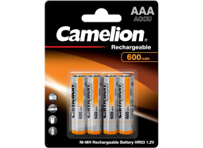 Blister de 4 batteries rechargeables aaa micro 600mah 13155