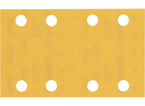 Bosch 10x feuilles abrasives expert c470 à 8 trous (pour peinture sur bois, bois dur, ø 80x133 mm, grain 400, professional accessoire ponceuse excentrique) 2608900885