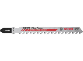 Bosch 10x lame de scie sauteuse expert fiber plaster t141hm (pour panneaux de fibro-ciment, panneau de cloison sèche, longueur 100 mm, professional accessoire scie sauteuse) 2608901817
