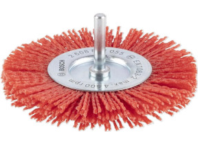 Bosch 1x brosse circulaire pro nylon longlife avec abrasif enduit pour emmanchement cylindrique 6 mm et perceuse (ø 75 mm, professional accessoire perceuses/visseuses rotatives) 2608622056