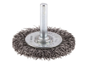 Bosch 1x brosse circulaire pro steel longlife, fils ondulés pour emmanchement cylindrique 6 mm et perceuse (ø 50 mm, professional accessoire perceuses/visseuses rotatives) 2608622112