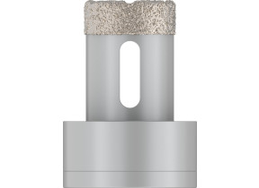 Bosch 1x couronne de forage pro ceramic dry pour petites meuleuses angulaires, x-lock (pour carrelage, carreaux de hard ceramic, ø 27 mm, professional accessoire petite meuleuse angulaire) 2608599032