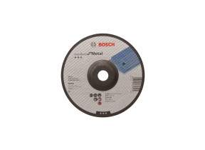 Bosch 1x disque abrasif pro metal longlife pour grande meuleuse angulaire et alésage 22,23 mm (pour acier, ø 180 mm, professional accessoire grande meuleuse angulaire) 2608603183