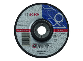 Bosch 1x disque abrasif pro metal longlife pour petite meuleuse angulaire et alésage 22,23 mm (pour acier, ø 150 mm, professional accessoire petite meuleuse angulaire) 2608600389
