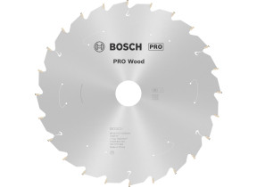 Bosch 1x lame de scie circulaire pro wood pour scies à onglets sans fil (pour bois résineux, bois dur, ø mm, professional accessoire scie circulaire à onglets) 2608837742