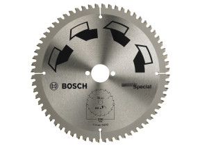 Bosch 1x lame de scie circulaire special (pour bois, métaux non ferreux, plastique, ø 230 x 2.5/1.8 x 30 mm, 64 dents, ft, accessoire scie circulaire) 2609256894