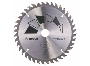 Bosch 1x lame de scie circulaire standard (pour bois, ø 160 x 2.2/1.5 x 20/16 mm, 40 dents, atb, avec 1x bague de réduction 16 mm, accessoire scie circulaire) 2609256811