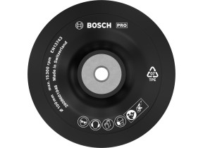 Bosch 1x pro backing pad pour petites meuleuses angulaires, m10, souple (ø 100 mm, professional accessoire petite meuleuse angulaire) 2608601046