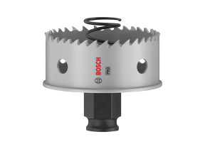 Bosch 1x scie trépan pro sheet metal power change plus (pour tôles en acier inoxydable, tôles en acier, ø 60 mm, professional accessoire perceuses/visseuses rotatives) 2608594458