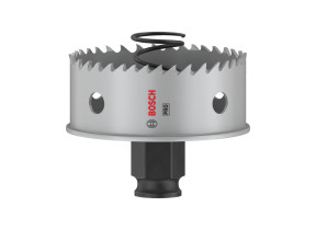 Bosch 1x scie trépan pro sheet metal power change plus (pour tôles en acier inoxydable, tôles en acier, ø 64 mm, professional accessoire perceuses/visseuses rotatives) 2608594459
