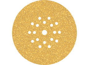 Bosch 25x feuilles abrasives expert c470 à 19 trous (pour peinture sur bois, bois dur, ø 225 mm, grain 40, professional accessoire ponceuse pour cloison sèche) 2608901146