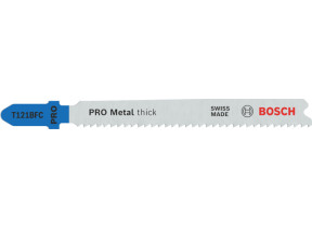 Bosch 25x lame de scie sauteuse pro metal thick t121bfc (pour tôles en acier, tôles en acier, longueur 92 mm, professional accessoire scie sauteuse) 2608655111