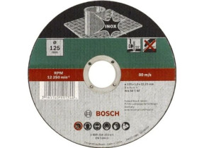 BOSCH 2609256320 DISQUE À TRONÇONNER À MOYEU PLAT POUR INOX DIAMÈTRE 115 MM DIAMÈTRE D\'ALÉSAGE 22/23 EPAISSEUR 1 MM