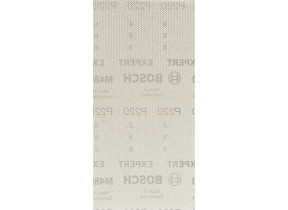 Bosch 50x abrasifs réticulés expert m480 (pour peinture sur bois, bois dur, ø 115x230 mm, grain 220, professional accessoire ponceuse excentrique) 2608900773