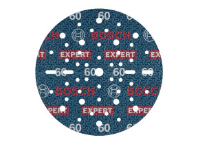 Bosch 50x disque abrasif sur film expert o780 (pour bois dur, peinture sur bois, ø 150 mm, grain 60, professional accessoire ponceuse excentrique) 2608902449
