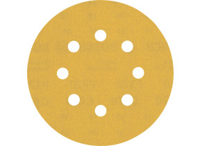 Bosch 50x feuilles abrasives expert c470 à 8 trous (pour peinture sur bois, bois dur, ø 125 mm, grain 320, professional accessoire ponceuse excentrique, ponceuse excentrique) 2608900915