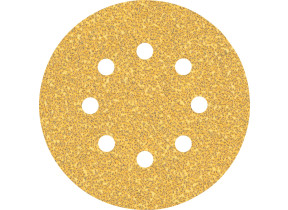 Bosch 5x feuilles abrasives expert c470 à 8 trous (pour peinture sur bois, bois dur, ø 125 mm, grain 40, professional accessoire ponceuse excentrique, ponceuse excentrique) 2608900803