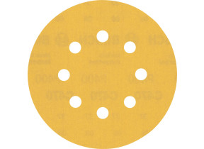 Bosch 5x feuilles abrasives expert c470 à 8 trous (pour peinture sur bois, bois dur, ø 125 mm, grain 400, professional accessoire ponceuse excentrique, ponceuse excentrique) 2608900811